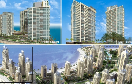 Pearl & Reef Towers Emaar Giga Defence DHA Karachi Residential Highrise High rise construction tower crane